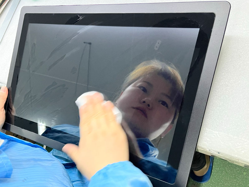 Cleaning industrial monitor 1