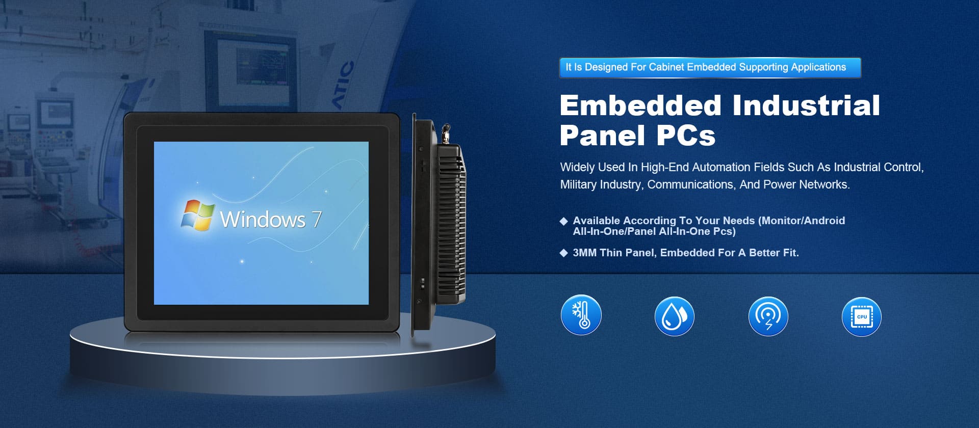 Embedded industrial Panel PCs