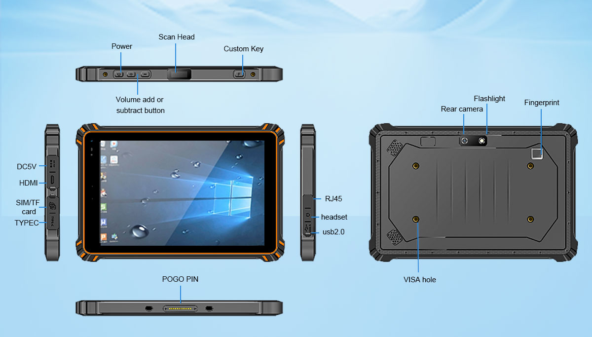 Windows 10 Rugged Tablet