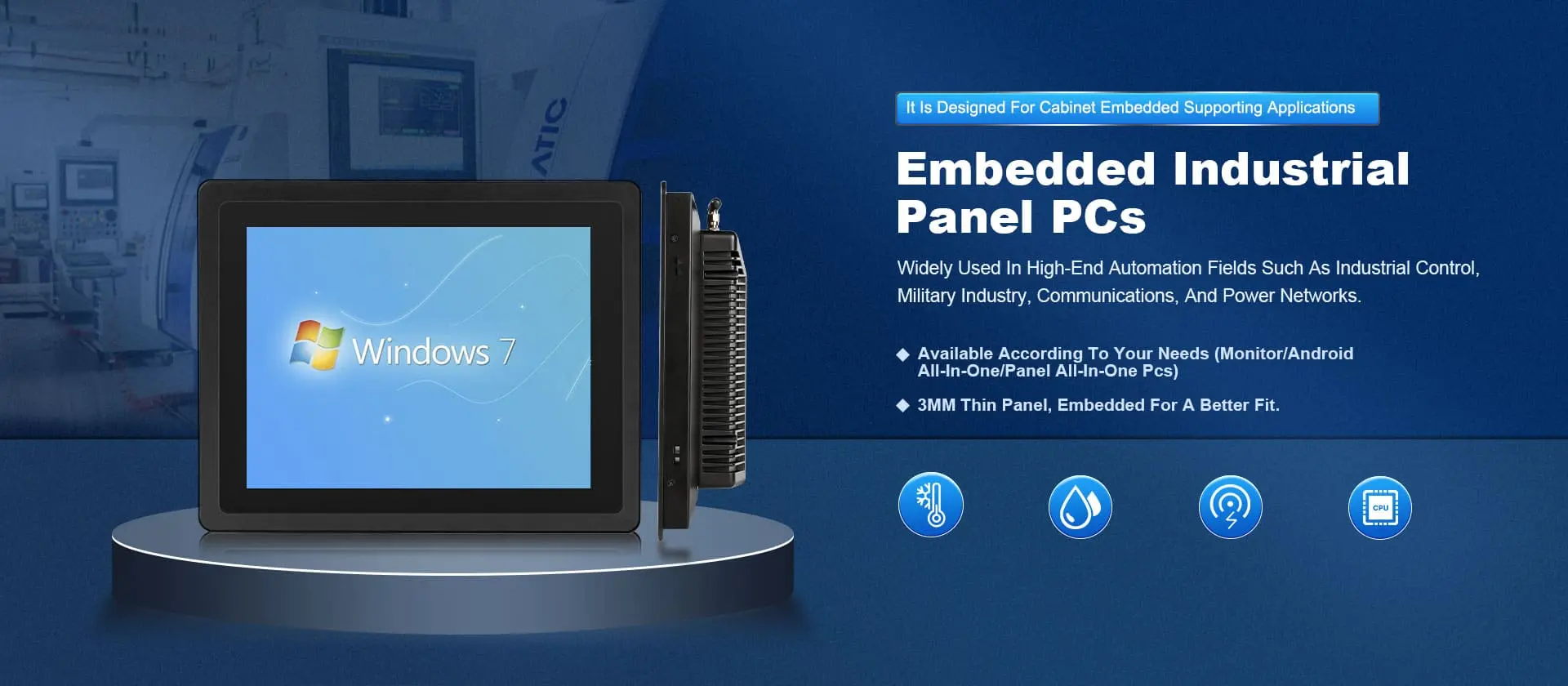 Embedded industrial Panel PCs